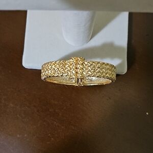 Elegant Gold Woven Bracelet